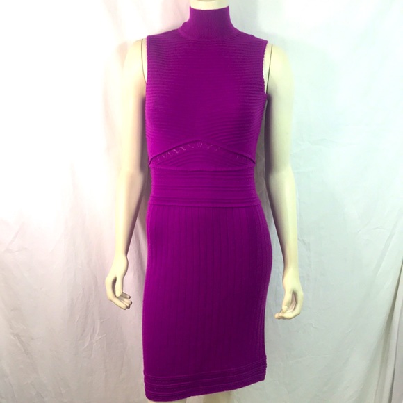 Cynthia Steffe knit turtleneck dress in medium purple, size 2, EUC - Picture 3 of 10